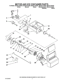 05 - Motor And Ice Container Parts parts for Maytag Refrigerator MSD2574VEA00 from AppliancePartsPros.com