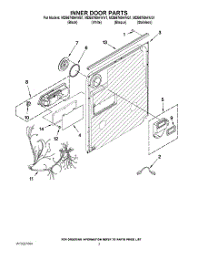 03 - Inner Door Parts parts for Maytag Dishwasher MDB6769AWB1 from AppliancePartsPros.com