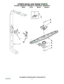 07 - Upper Wash And Rinse Parts parts for Maytag Dishwasher MDB6769AWQ1 from AppliancePartsPros.com