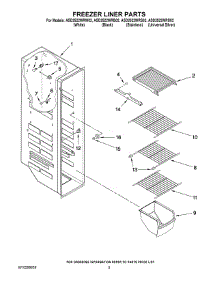 04 - Freezer Liner Parts parts for Maytag Refrigerator ASD2522WRS02 from AppliancePartsPros.com