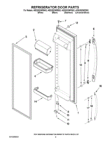 06 - Refrigerator Door Parts parts for Maytag Refrigerator ASD2522WRS02 from AppliancePartsPros.com