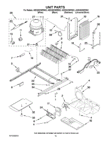 09 - Unit Parts parts for Maytag Refrigerator ASD2522WRD02 from AppliancePartsPros.com