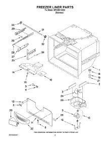 02 - Freezer Liner Parts parts for Maytag Refrigerator MFC2061KES5 from AppliancePartsPros.com