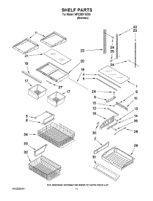06 - Shelf Parts parts for Maytag Refrigerator MFC2061KES5 from AppliancePartsPros.com