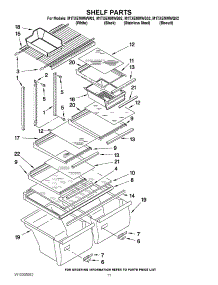 06 - Shelf Parts parts for Maytag Refrigerator M1TXEMMWQ02 from AppliancePartsPros.com