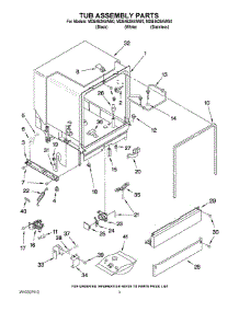 03 - Tub Assembly Parts parts for Maytag Dishwasher MDB4629AWW0 from AppliancePartsPros.com