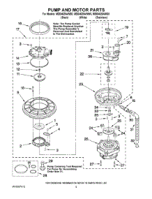 04 - Pump And Motor Parts parts for Maytag Dishwasher MDB4629AWS0 from AppliancePartsPros.com
