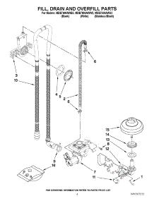 04 - Fill, Drain And Overfill Parts parts for Maytag Dishwasher MDB7609AWB2 from AppliancePartsPros.com