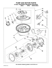 06 - Pump And Motor Parts parts for Maytag Dishwasher MDB7609AWW2 from AppliancePartsPros.com
