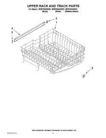 09 - Upper Rack And Track Parts parts for Maytag Dishwasher MDB7609AWW2 from AppliancePartsPros.com