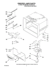 02 - Freezer Liner Parts parts for Maytag Refrigerator MFD2562VEA2 from AppliancePartsPros.com