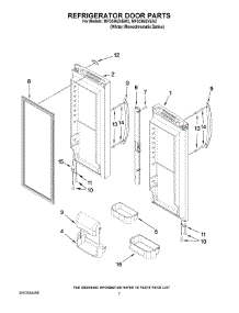 04 - Refrigerator Door Parts parts for Maytag Refrigerator MFD2562VEA2 from AppliancePartsPros.com