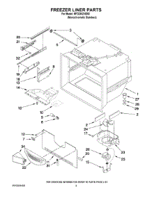02 - Freezer Liner Parts parts for Maytag Refrigerator MFD2562VEM3 from AppliancePartsPros.com