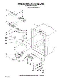 03 - Refrigerator Liner Parts parts for Maytag Refrigerator MFD2562VEM3 from AppliancePartsPros.com