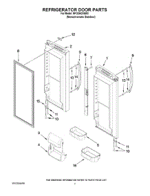 04 - Refrigerator Door Parts parts for Maytag Refrigerator MFD2562VEM3 from AppliancePartsPros.com