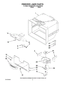03 - Freezer Liner Parts parts for Maytag Refrigerator AB1924PEKB4 from AppliancePartsPros.com
