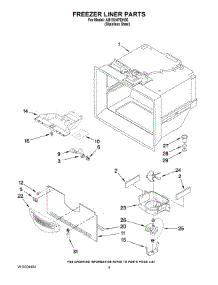 03 - Freezer Liner Parts parts for Maytag Refrigerator AB1924PEKS6 from AppliancePartsPros.com
