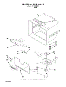 03 - Freezer Liner Parts parts for Maytag Refrigerator GB1924PEKB4 from AppliancePartsPros.com