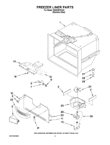 03 - Freezer Liner Parts parts for Maytag Refrigerator GB5526FEAS3 from AppliancePartsPros.com