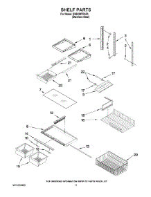 06 - Shelf Parts parts for Maytag Refrigerator GB5526FEAS3 from AppliancePartsPros.com