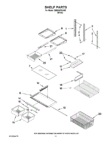 06 - Shelf Parts parts for Maytag Refrigerator GB5526FEAW2 from AppliancePartsPros.com