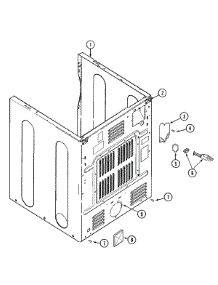 02 - Cabinet-Rear parts for Maytag Dryer MDG3000AWA from AppliancePartsPros.com