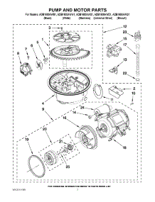 06 - Pump And Motor Parts parts for Maytag Dishwasher ADB1600AWW1 from AppliancePartsPros.com