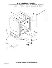05 - Tub And Frame Parts parts for Maytag Dishwasher ADB1600AWD1 from AppliancePartsPros.com
