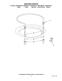 08 - Heater Parts parts for Maytag Dishwasher ADB1600AWD1 from AppliancePartsPros.com