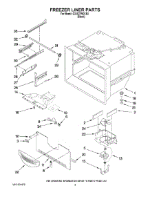 02 - Freezer Liner Parts parts for Maytag Refrigerator G32027WEKB3 from AppliancePartsPros.com