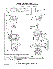 04 - Pump And Motor Parts parts for Maytag Dishwasher MDB4629AWW1 from AppliancePartsPros.com