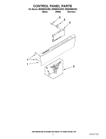 02 - Control Panel Parts parts for Maytag Dishwasher MDB8959AWS2 from AppliancePartsPros.com