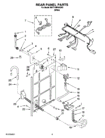 03 - Rear Panel Parts parts for Maytag Washer MAT15MNAGW0 from AppliancePartsPros.com