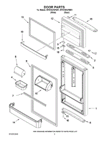 02 - Door Parts parts for Maytag Refrigerator MTN1854VRB01 from AppliancePartsPros.com