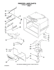 02 - Freezer Liner Parts parts for Maytag Refrigerator RY4951000W3 from AppliancePartsPros.com