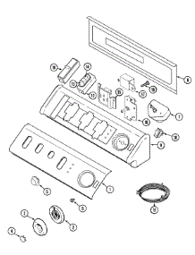 03 - Control Panel parts for Maytag Dryer MDG4000AXW from AppliancePartsPros.com