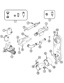 05 - Gas Valve parts for Maytag Dryer MDG4000AXW from AppliancePartsPros.com