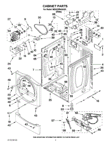 02 - Cabinet Parts parts for Maytag Dryer MDG22PNAGW0 from AppliancePartsPros.com