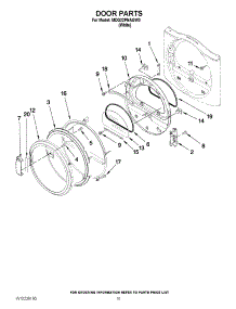 05 - Door Parts parts for Maytag Dryer MDG22PNAGW0 from AppliancePartsPros.com