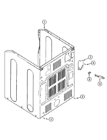 02 - Cabinet-Rear parts for Maytag Dryer MDG5000BWW from AppliancePartsPros.com