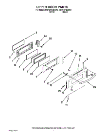 05 - Upper Door Parts parts for Maytag Range MGR6751BDB18 from AppliancePartsPros.com