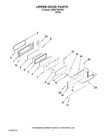 05 - Upper Door Parts parts for Maytag Range MGR6775BDW18 from AppliancePartsPros.com