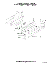 02 - Control Panel Parts parts for Maytag Range YMER8875WS0 from AppliancePartsPros.com
