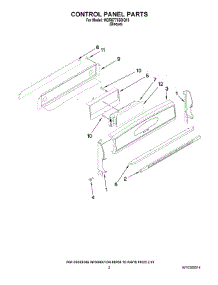 02 - Control Panel Parts parts for Maytag Range MGR6775BDQ18 from AppliancePartsPros.com
