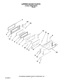 05 - Upper Door Parts parts for Maytag Range MGR6775BDQ18 from AppliancePartsPros.com