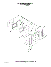 06 - Lower Door Parts parts for Maytag Range MGR6775BDQ18 from AppliancePartsPros.com