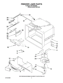 02 - Freezer Liner Parts parts for Maytag Refrigerator MFF2558VEM3 from AppliancePartsPros.com