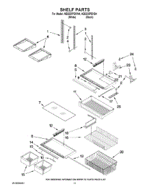 06 - Shelf Parts parts for Maytag Refrigerator AB2225PEKW4 from AppliancePartsPros.com
