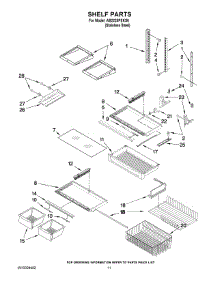 06 - Shelf Parts parts for Maytag Refrigerator AB2225PEKS6 from AppliancePartsPros.com