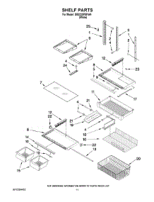 06 - Shelf Parts parts for Maytag Refrigerator GB2225PEKW4 from AppliancePartsPros.com